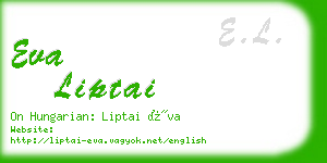 eva liptai business card